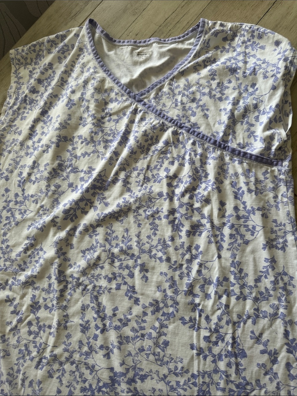 Garnet Hill Women’s Floral Gown Asian Wrap size XL - Picture 2 of 5